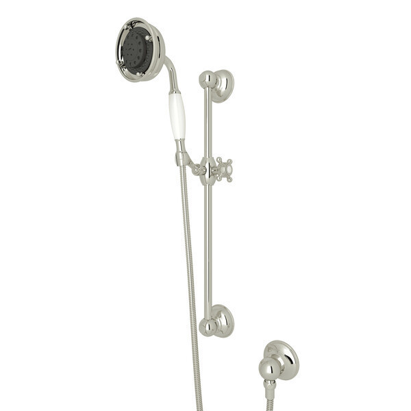 Rohl Handshower Set With 22" Slide Bar And 3-Function Handshower 1310PN